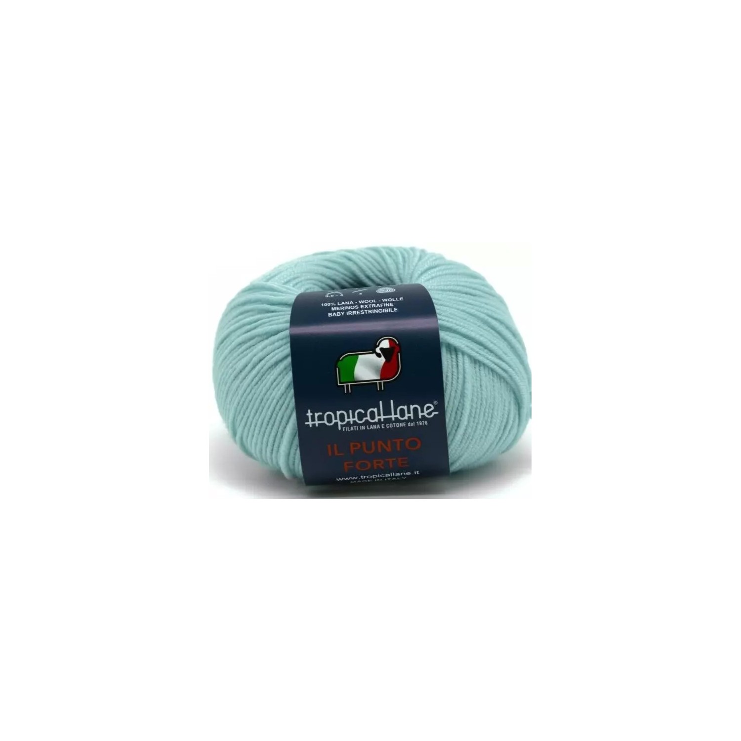 Gomitolo Punto Forte Tropical Lane +-135 mt. 50 gr. 100% Merinos Extrafine Baby Irrestringibile Made in Italy