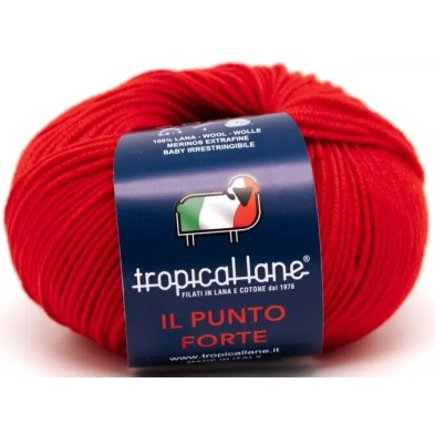 Gomitolo Punto Forte Tropical Lane +-135 mt. 50 gr. 100% Merinos Extrafine Baby Irrestringibile Made in Italy