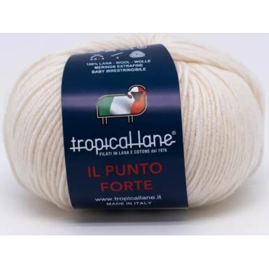 Gomitolo Punto Forte Tropical Lane +-135 mt. 50 gr. 100% Merinos Extrafine Baby Irrestringibile Made in Italy