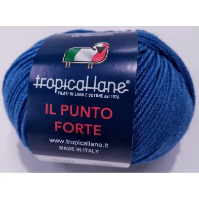Gomitolo Punto Forte Tropical Lane +-135 mt. 50 gr. 100% Merinos Extrafine Baby Irrestringibile Made in Italy