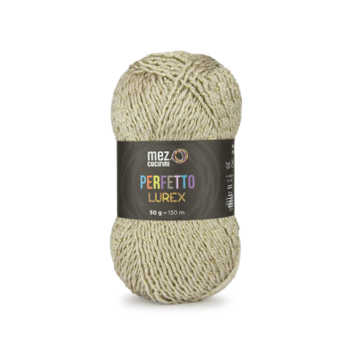 1 Gomitolo lana Perfetto Lurex 130 mt. 97% acrilico e 3% poliestere morbido ferri  o uncinetto 4/4,5