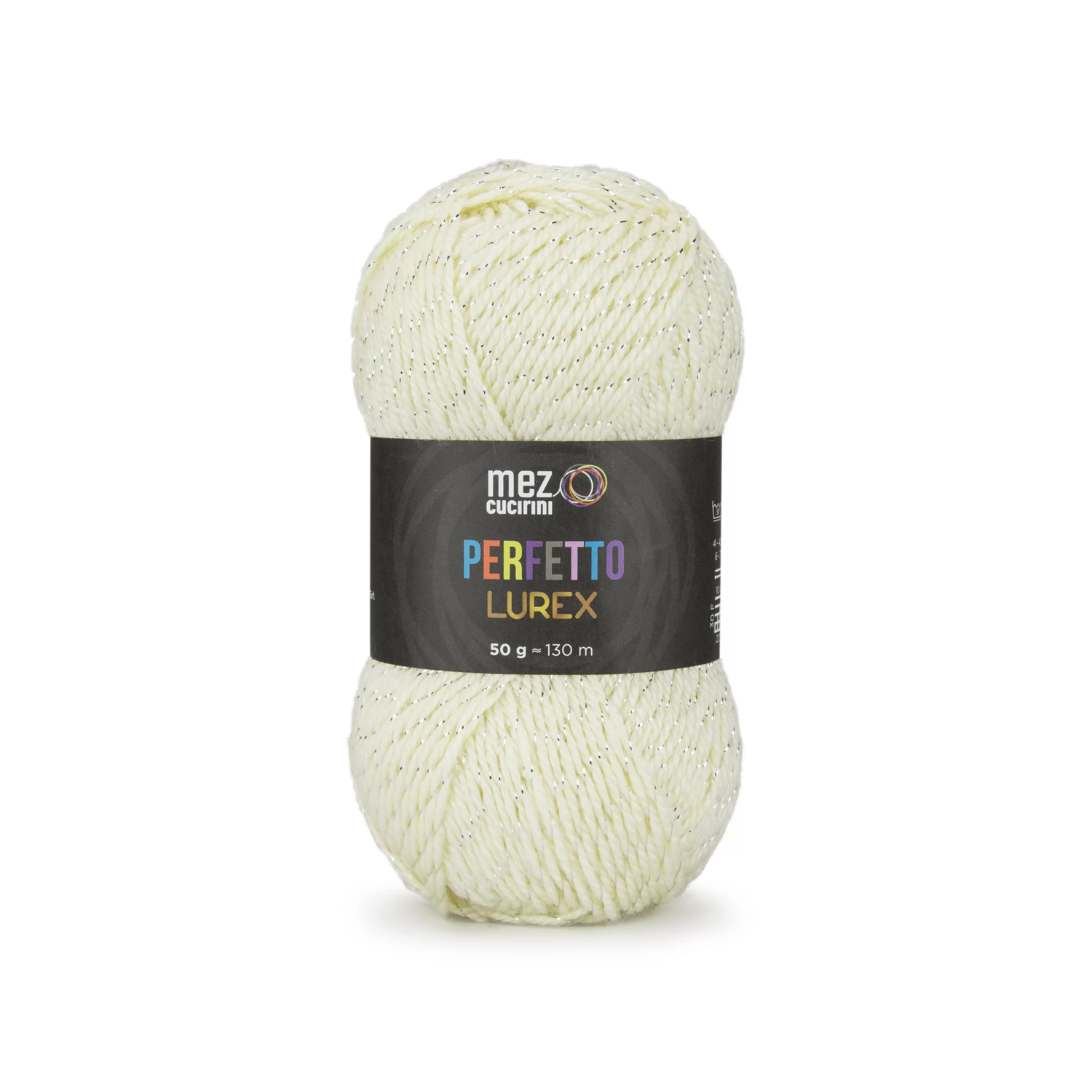 1 Gomitolo lana Perfetto Lurex 130 mt. 97% acrilico e 3% poliestere morbido ferri  o uncinetto 4/4,5