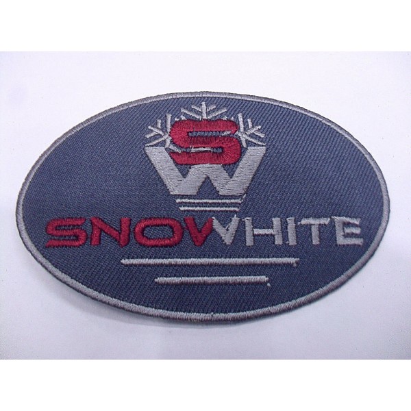 TOPPA PATCH RICAMO SU TESSUTO "SNOWHITE" TERMO O CUCIRE DIMENSIONI VARIE