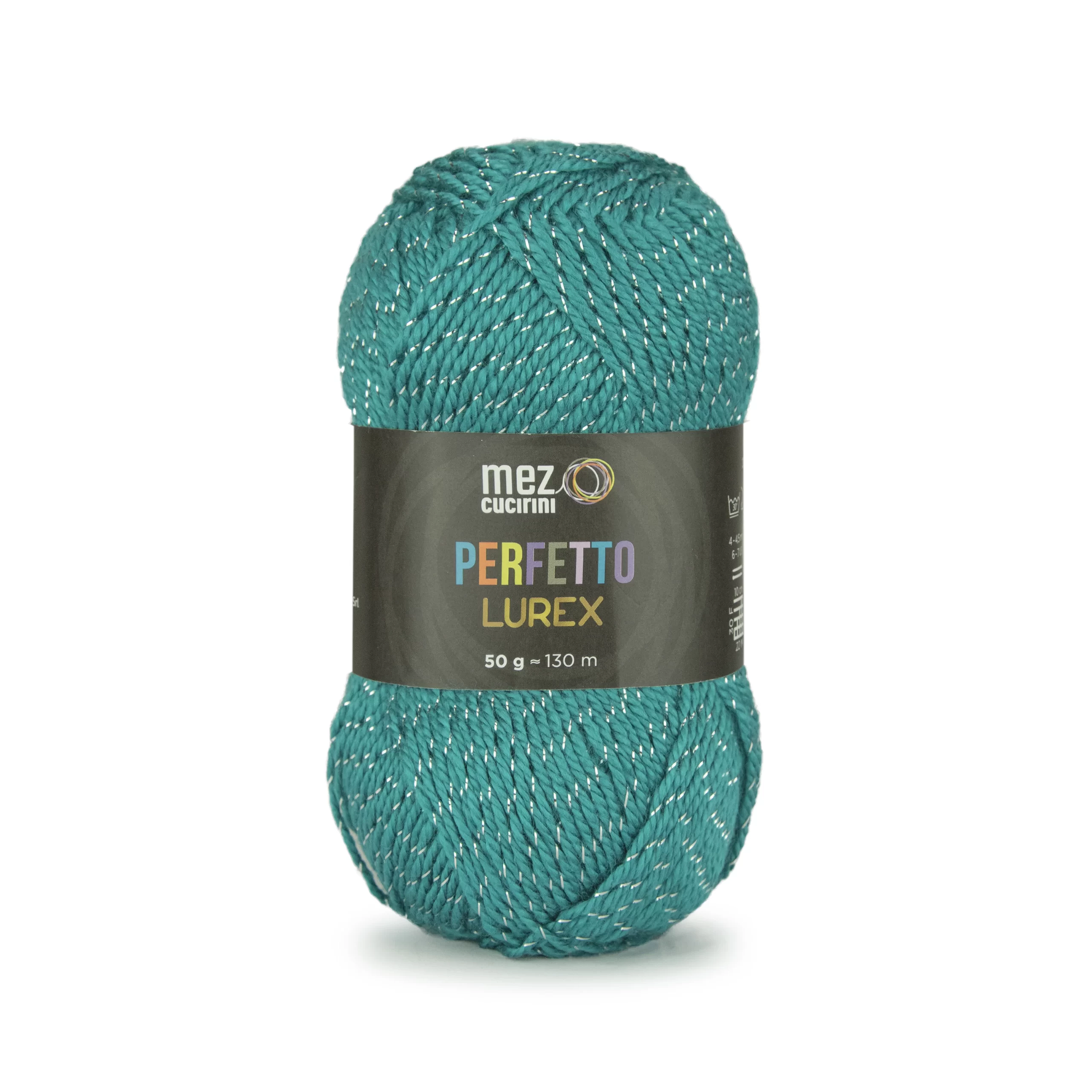 1 Gomitolo lana Perfetto Lurex 130 mt. 97% acrilico e 3% poliestere morbido ferri  o uncinetto 4/4,5