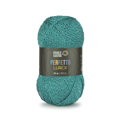 1 Gomitolo lana Perfetto Lurex 130 mt. 97% acrilico e 3% poliestere morbido ferri  o uncinetto 4/4,5