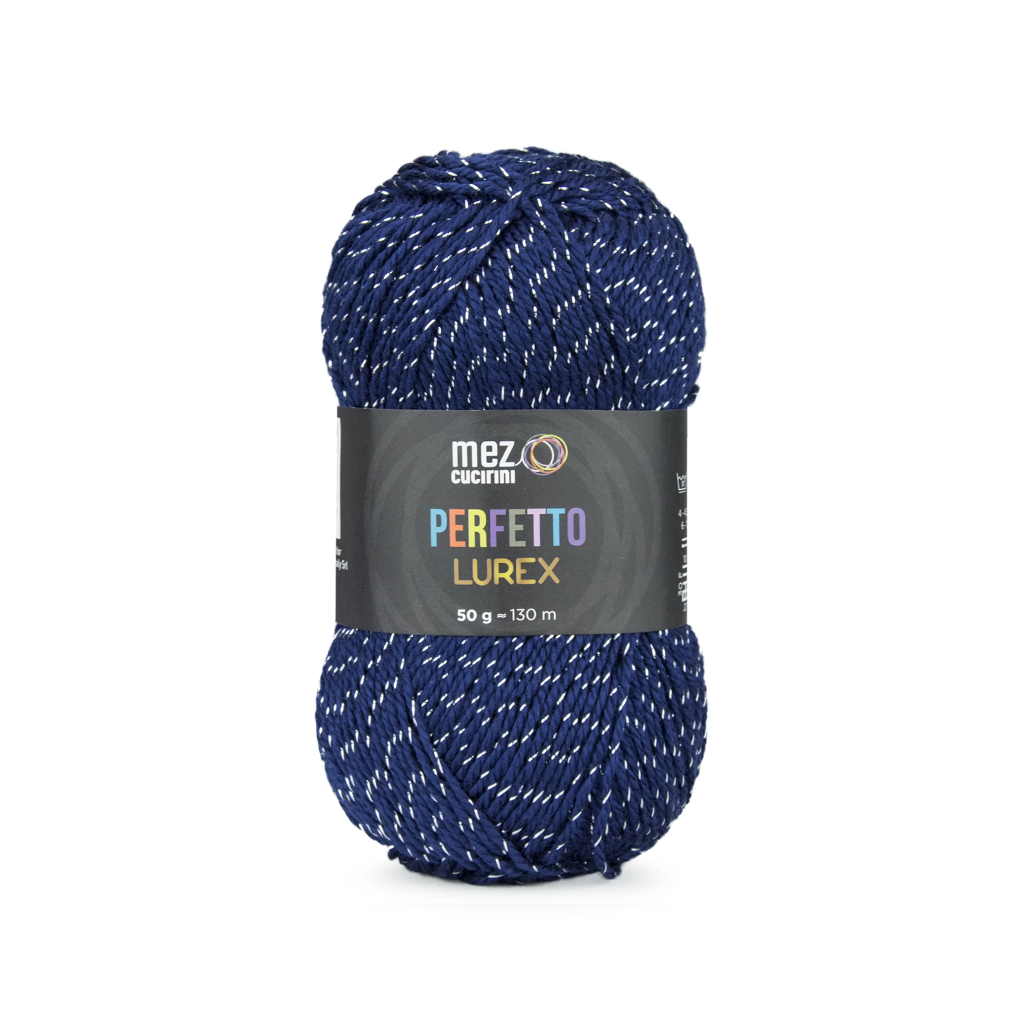 1 Gomitolo lana Perfetto Lurex 130 mt. 97% acrilico e 3% poliestere morbido ferri  o uncinetto 4/4,5