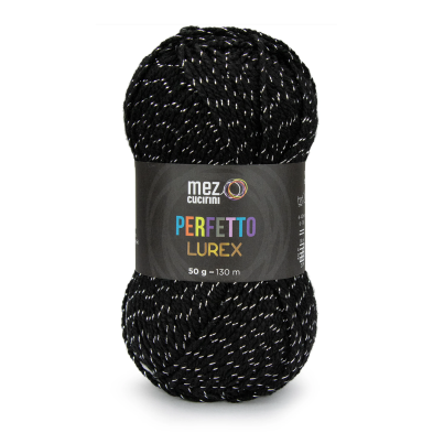 1 Gomitolo lana Perfetto Lurex 130 mt. 97% acrilico e 3% poliestere morbido ferri  o uncinetto 4/4,5