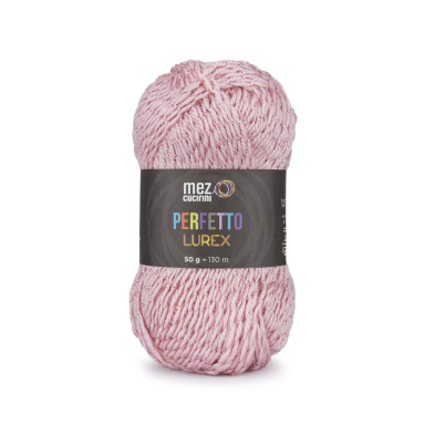 1 Gomitolo lana Perfetto Lurex 130 mt. 97% acrilico e 3% poliestere morbido ferri  o uncinetto 4/4,5