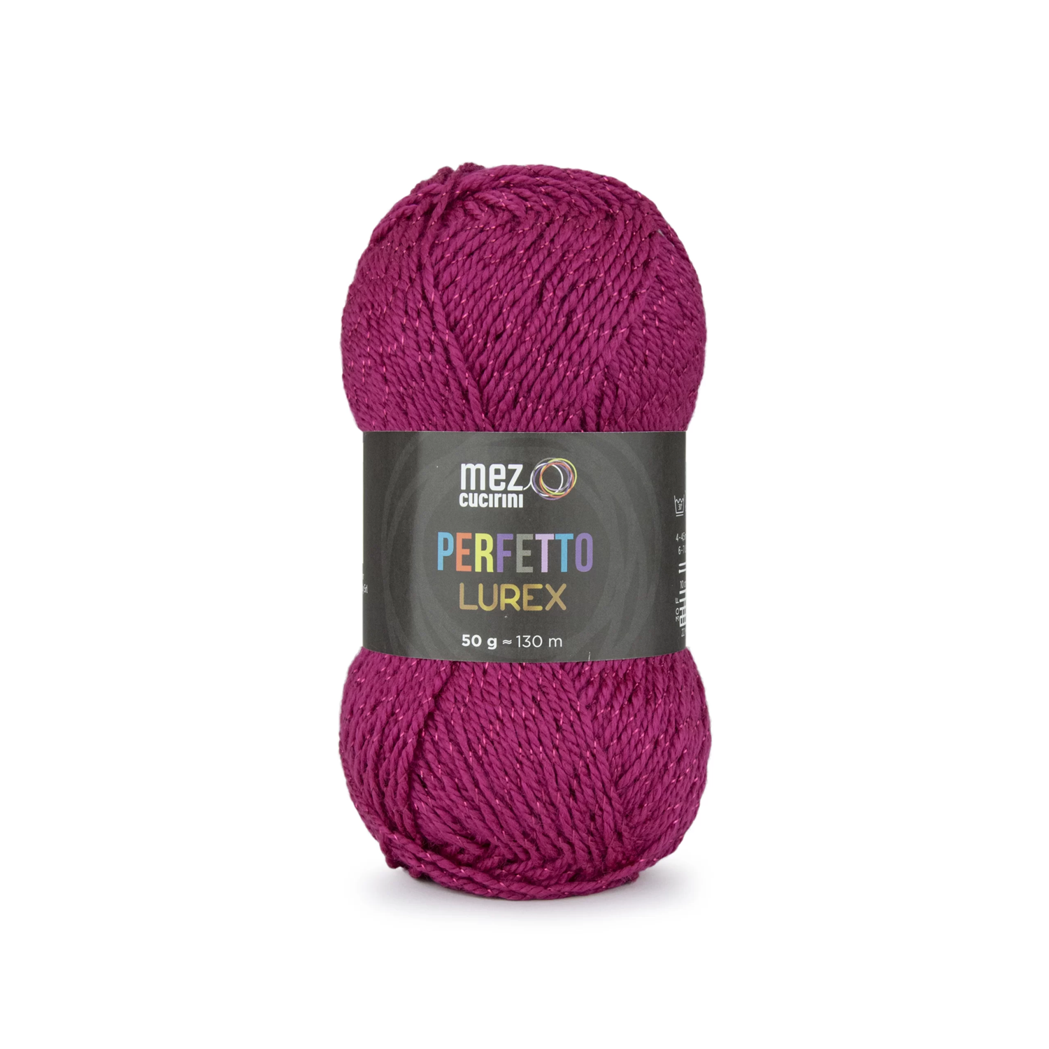 1 Gomitolo lana Perfetto Lurex 130 mt. 97% acrilico e 3% poliestere morbido ferri  o uncinetto 4/4,5