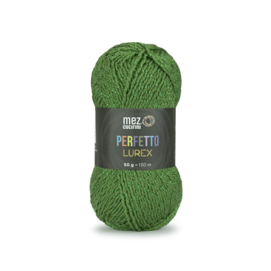 1 Gomitolo lana Perfetto Lurex 130 mt. 97% acrilico e 3% poliestere morbido ferri  o uncinetto 4/4,5