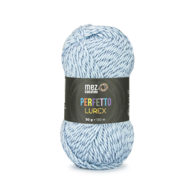 1 Gomitolo lana Perfetto Lurex 130 mt. 97% acrilico e 3% poliestere morbido ferri  o uncinetto 4/4,5
