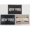 Toppa patch 275B "New York City" in tessuto ricamato termoadesiva o da cucire 7x5,8 cm.