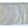 Passamaneria frangia in lino o juta a scelta altezza 10 cm. per decorazioni varie, 1 mt.