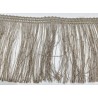 Passamaneria frangia in lino o juta a scelta altezza 10 cm. per decorazioni varie, 1 mt.