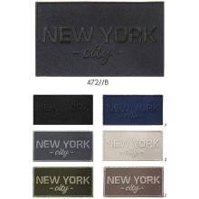 Toppa patch applicazione "472B" ricamo "New York" termoadesiva o da cucire 12,8x7,5 cm.