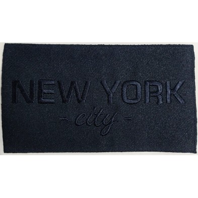 Toppa patch applicazione "472B" ricamo "New York" termoadesiva o da cucire 12,8x7,5 cm.