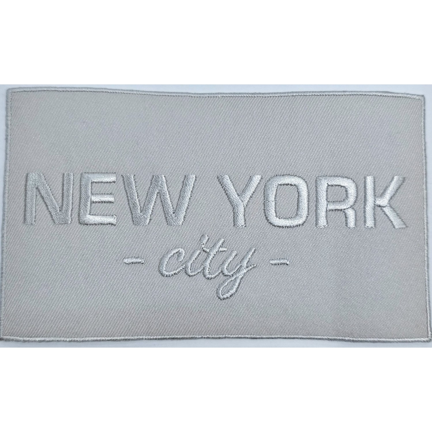 Toppa patch applicazione "472B" ricamo "New York" termoadesiva o da cucire 12,8x7,5 cm.