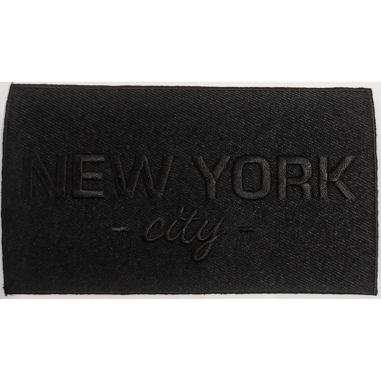 Toppa patch applicazione "472B" ricamo "New York" termoadesiva o da cucire 12,8x7,5 cm.