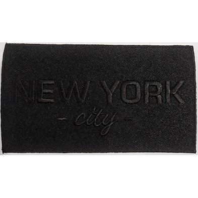 Toppa patch applicazione "472B" ricamo "New York" termoadesiva o da cucire 12,8x7,5 cm.