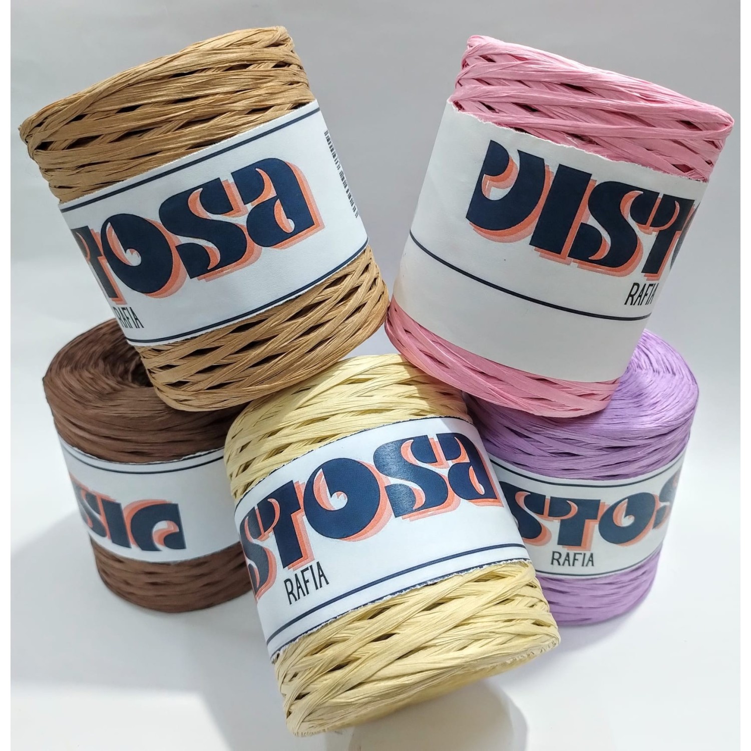 Rocca da 250 mt. rafia per borse, cappelli e varie, larghezza +- circa 4 mm.