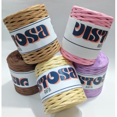Rocca da 250 mt. rafia per borse, cappelli e varie, larghezza +- circa 4 mm.