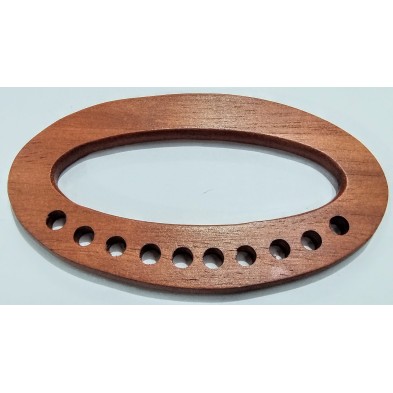 Manico in legno dimensioni 16x9 cm. ideale per borse all'uncinetto artigianali 1 pezzo
