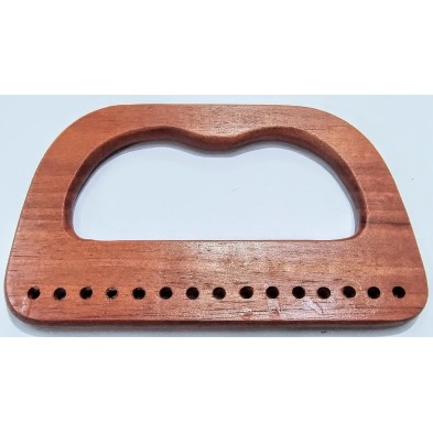 Manico in legno dimensioni 16x10 cm. ideale per borse all'uncinetto artigianali 1 pezzo