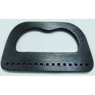 Manico in legno dimensioni 16x10 cm. ideale per borse all'uncinetto artigianali 1 pezzo