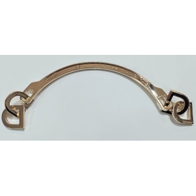 Manico per borsa in metallo misure 7x14 cm. vari colori 1 pz.