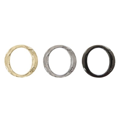 Moschettone moschettoni sagomato a ventaglio per borse cinte pelletteria e varie 40 mm.