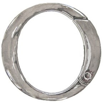 Moschettone moschettoni sagomato a ventaglio per borse cinte pelletteria e varie 40 mm.