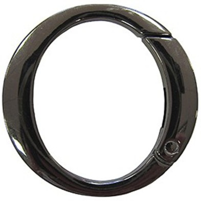 Moschettone moschettoni sagomato a ventaglio per borse cinte pelletteria e varie 40 mm.