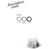 4 MOSCHETTONI A VENTAGLIO PER BORSE CINTE  PELLETTERIA E VARIE 25 mm.
