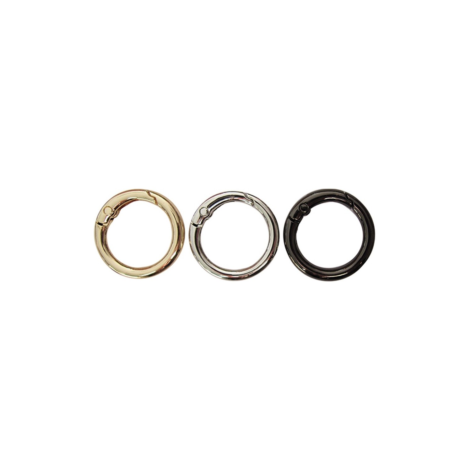 4 MOSCHETTONI A VENTAGLIO PER BORSE CINTE  PELLETTERIA E VARIE 25 mm.