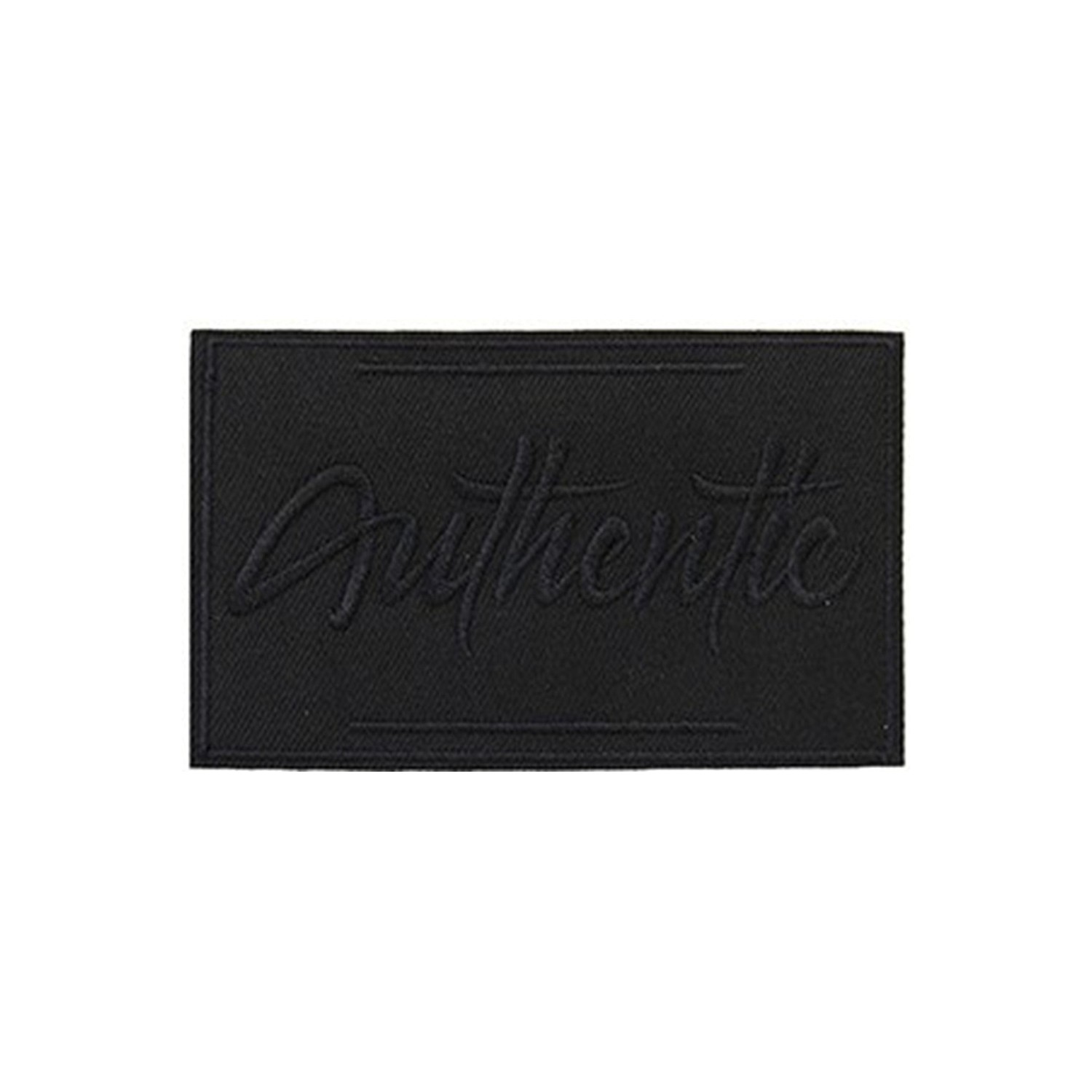 Toppa patch applicazione "558B" ricamo "Authentic" termo o cucire misure 10x6,3 cm.