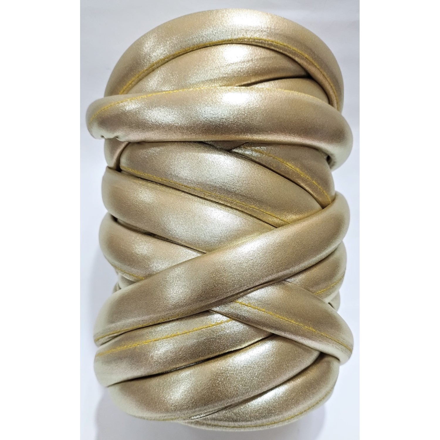 Fettuccia tubolare imbottita metallizzata 500 gr. per borse, cesti e varie
