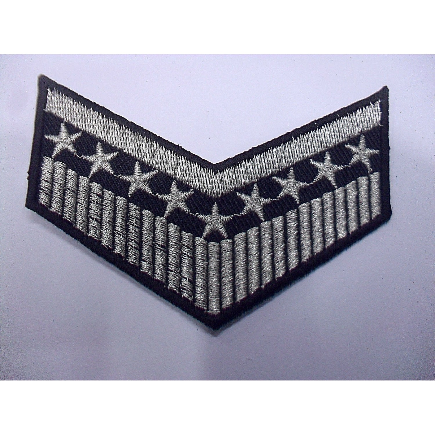 TOPPA PATCH RICAMO SU TESSUTO "GRADI STELLE" TERMO O CUCIRE DIMENSIONI VARIE