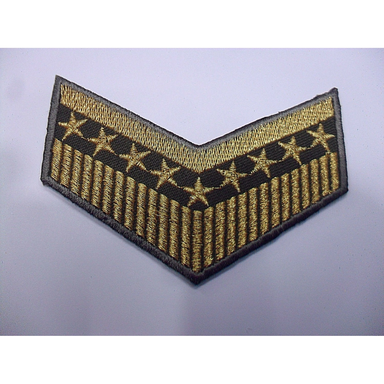 TOPPA PATCH RICAMO SU TESSUTO "GRADI STELLE" TERMO O CUCIRE DIMENSIONI VARIE