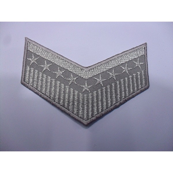 TOPPA PATCH RICAMO SU TESSUTO "GRADI STELLE" TERMO O CUCIRE DIMENSIONI VARIE