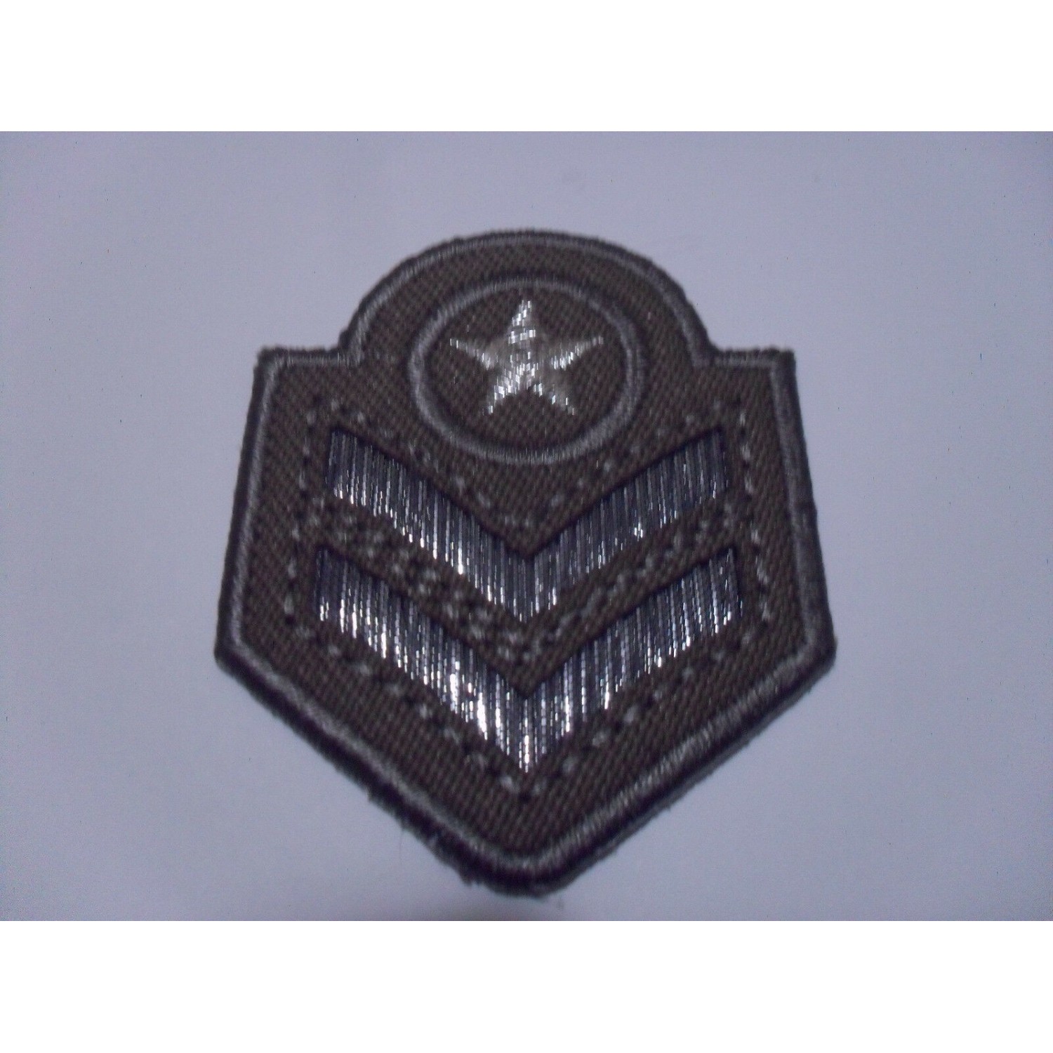 TOPPA PATCH RICAMO SU TESSUTO "GRADI MILITARI" TERMO O DA CUCIRE DIMENSIONI V.