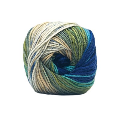 GOMITOLO 100 gr. 380 mt. LANA CAREZZA BATIK FERRI O UNCINETTO 2,5/3 TRE SFERE