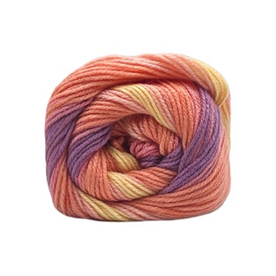 GOMITOLO 100 gr. 380 mt. LANA CAREZZA BATIK FERRI O UNCINETTO 2,5/3 TRE SFERE