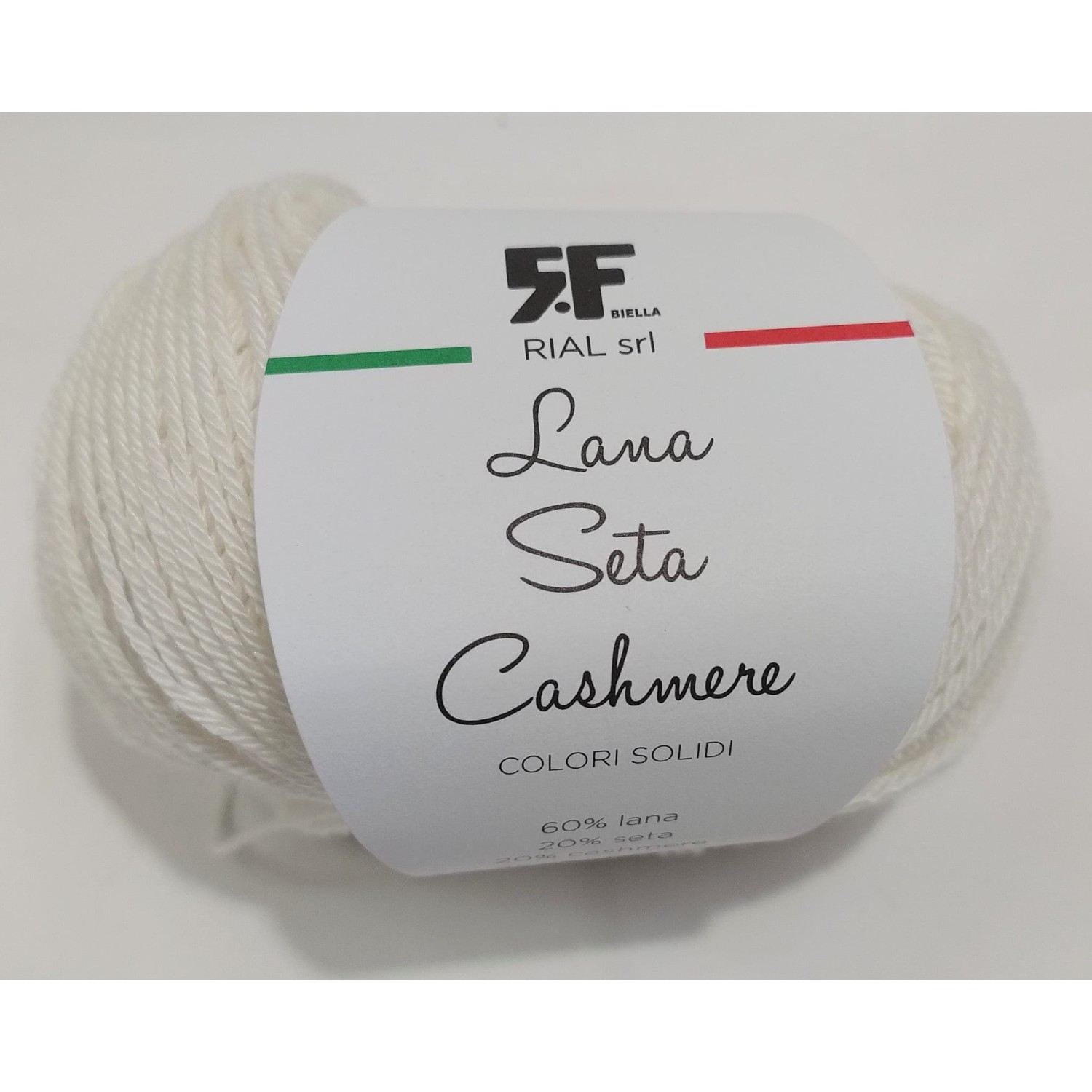 Gomitolo Lana Merino 60% Seta 20% e Cashmere 20% da 25 grammi filato pregiato Made in Italy