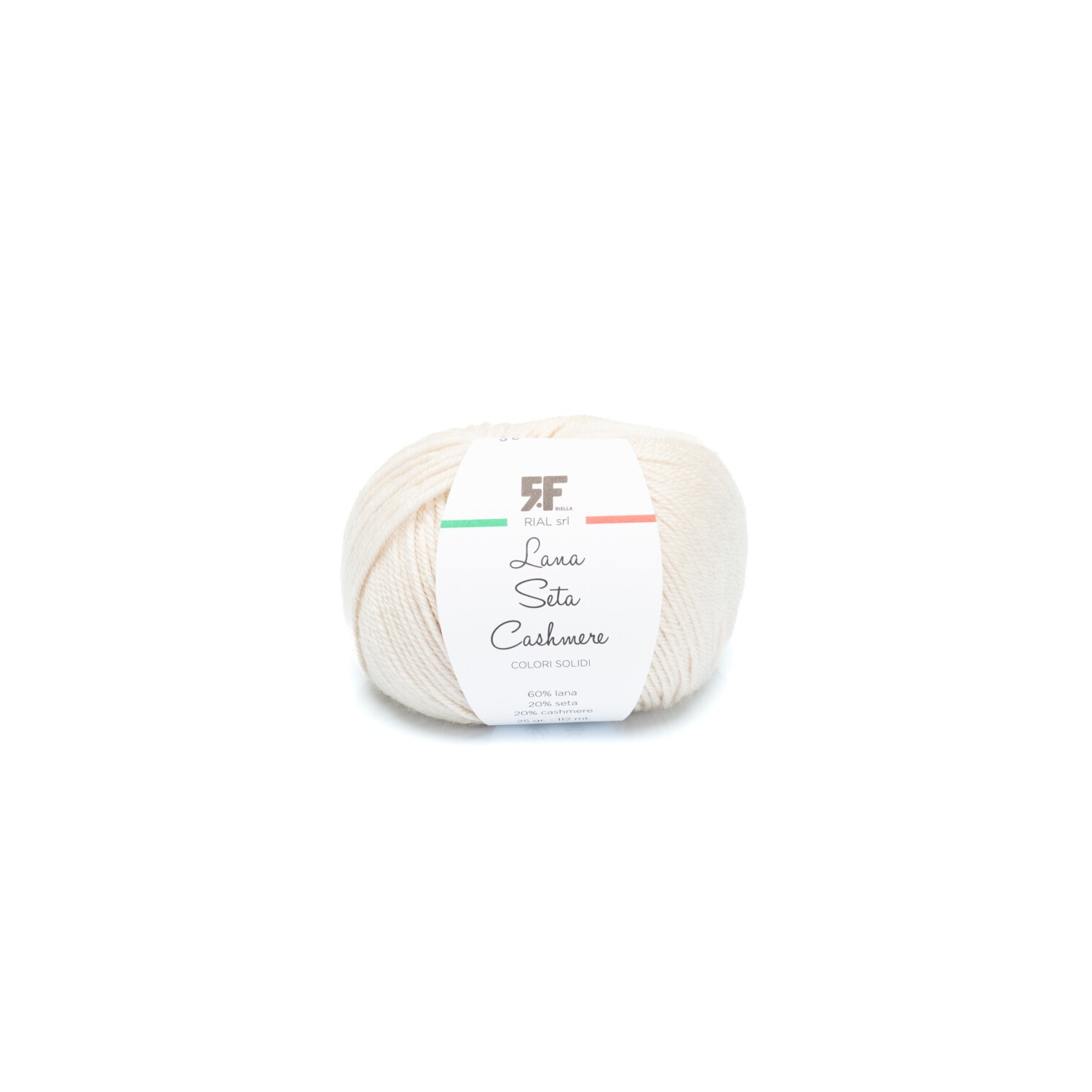 Gomitolo Lana Merino 60% Seta 20% e Cashmere 20% da 25 grammi filato pregiato Made in Italy