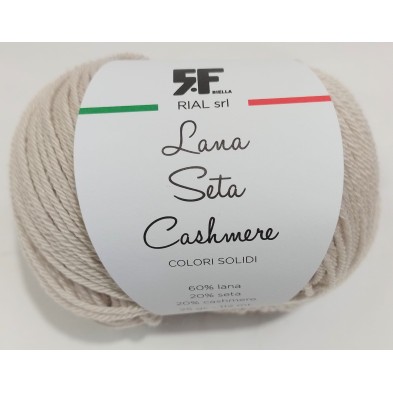Gomitolo Lana Merino 60% Seta 20% e Cashmere 20% da 25 grammi filato pregiato Made in Italy