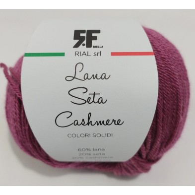 Gomitolo Lana Merino 60% Seta 20% e Cashmere 20% da 25 grammi filato pregiato Made in Italy