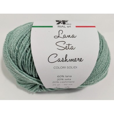 Gomitolo Lana Merino 60% Seta 20% e Cashmere 20% da 25 grammi filato pregiato Made in Italy