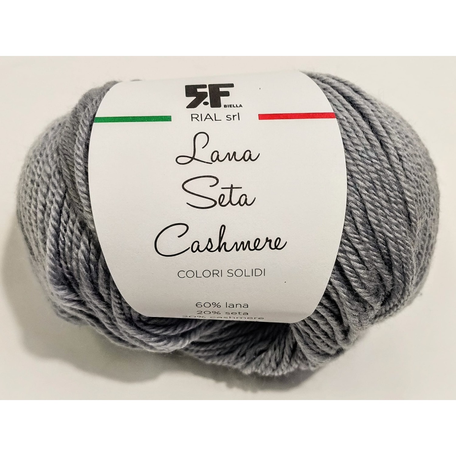 Gomitolo Lana Merino 60% Seta 20% e Cashmere 20% da 25 grammi filato pregiato Made in Italy