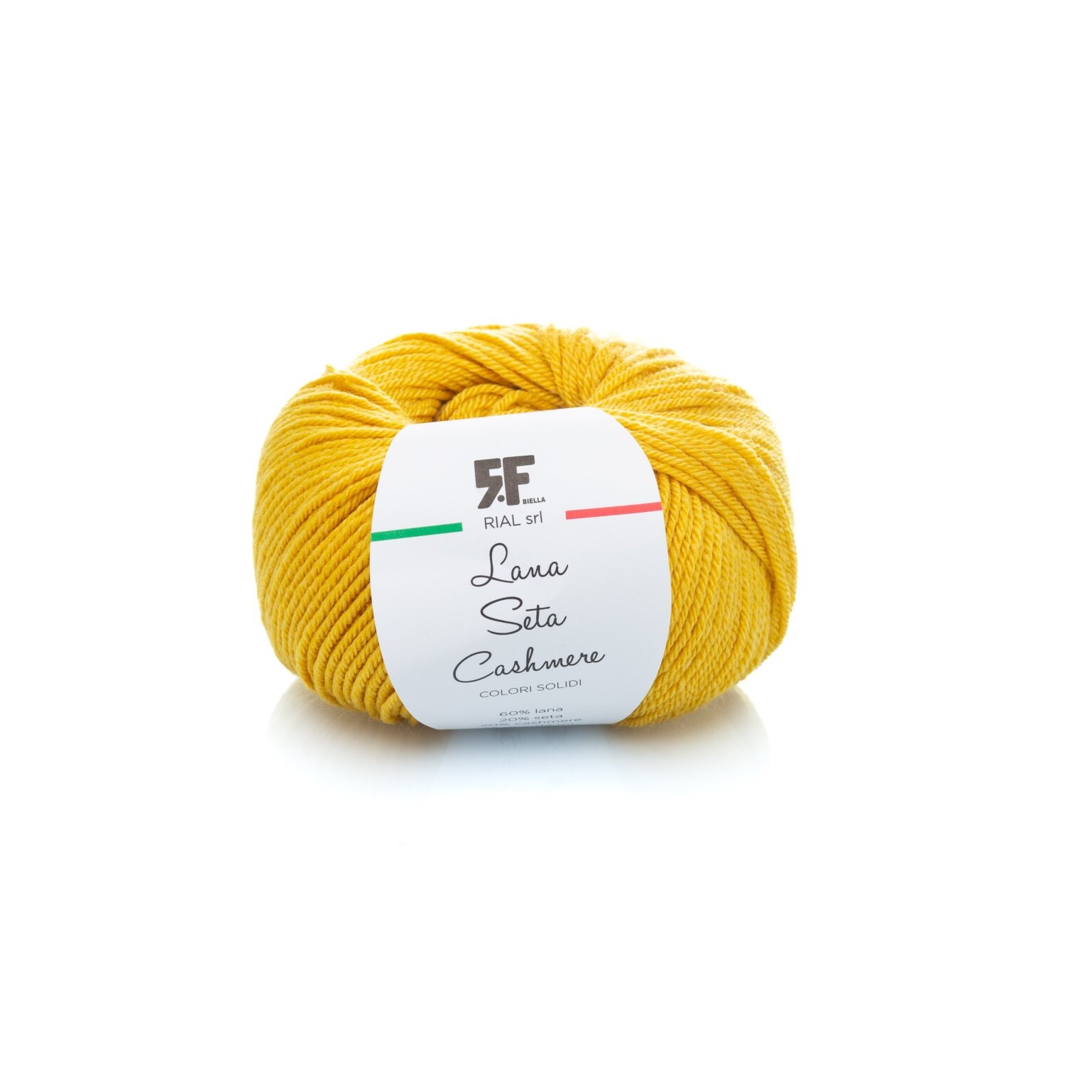 Gomitolo Lana Merino 60% Seta 20% e Cashmere 20% da 25 grammi filato pregiato Made in Italy