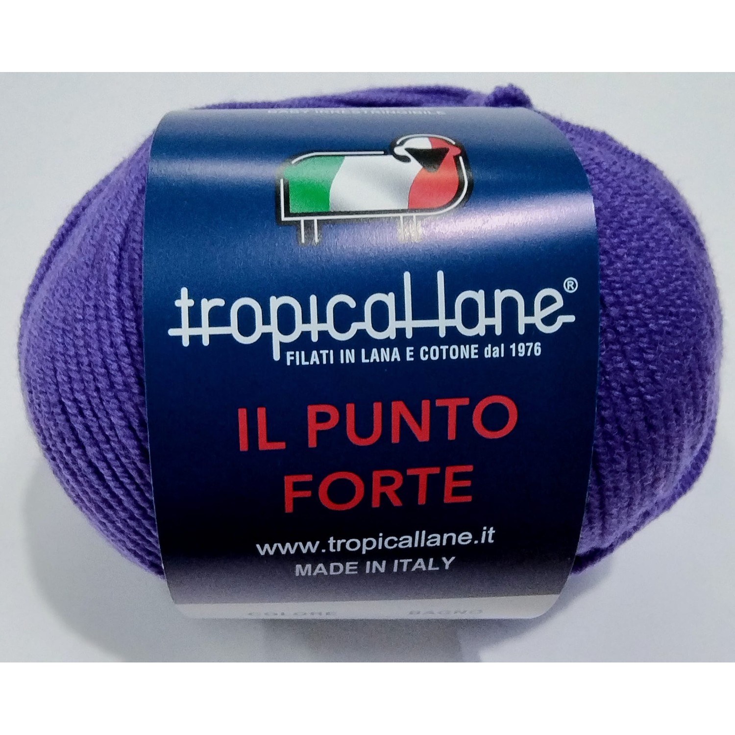 Gomitolo Punto Forte Tropical Lane +-135 mt. 50 gr. 100% Merinos Extrafine Baby Irrestringibile Made in Italy